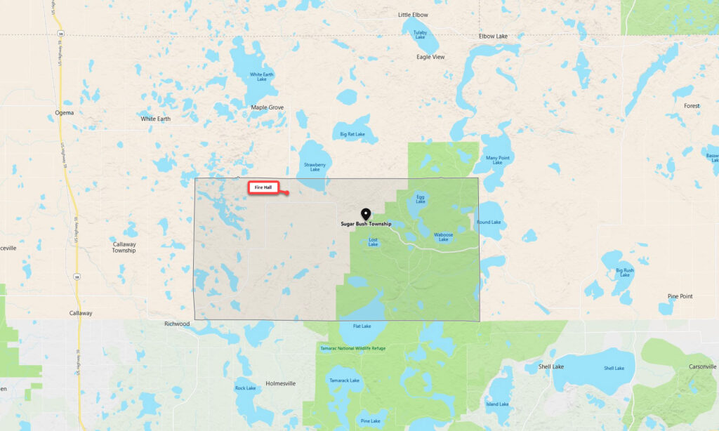 Sugar Bush Strawberry Lakes Volunteer Fire Department Service Area
